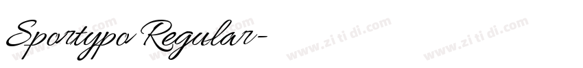 Sportypo Regular字体转换